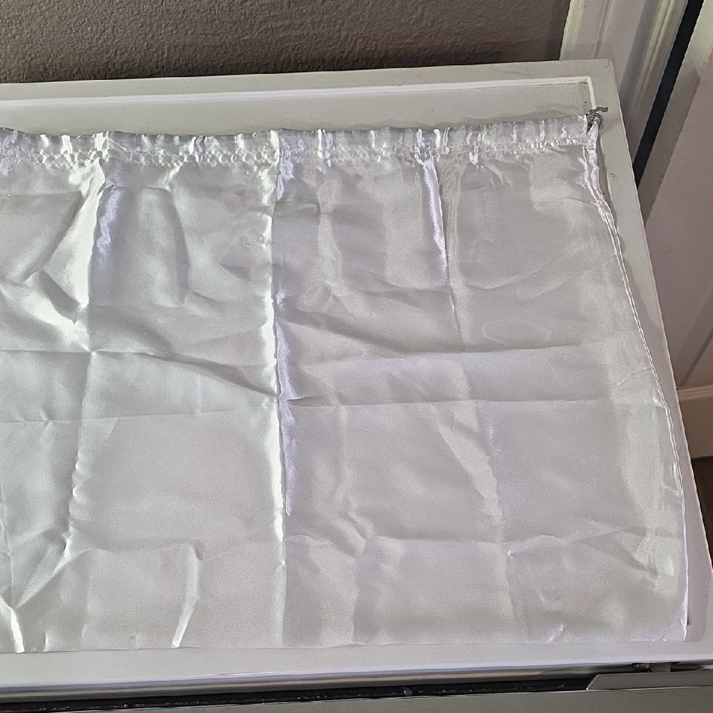 White Satin Dust Bag NWT